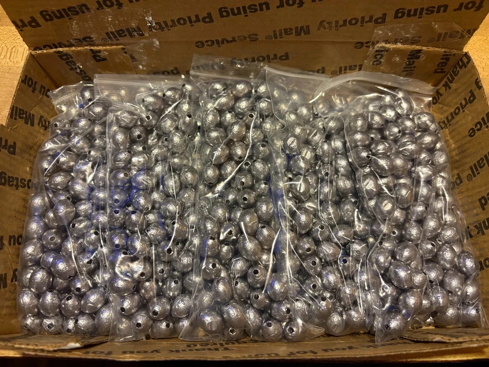 1/4 унции яйца грузила скольжения рыболовные веса выбрать количества 100/200/300/400/500 - Изображение 1 из 1