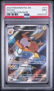 PSA 9 MINT Raichu Paldea Evolved Illustration Rare Holo Pokemon 211/193 - Bild 1 von 2