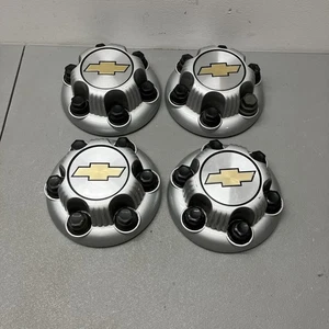 Set of 4 99-06 Chevrolet Silverado OEM Silver Painted Wheel Center Cap 15067578 - Bild 1 von 6