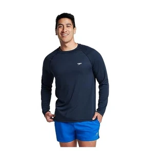 Camiseta de natación Speedo Easy de manga larga holgada azul marino talla grande para hombre - Imagen 1 de 1