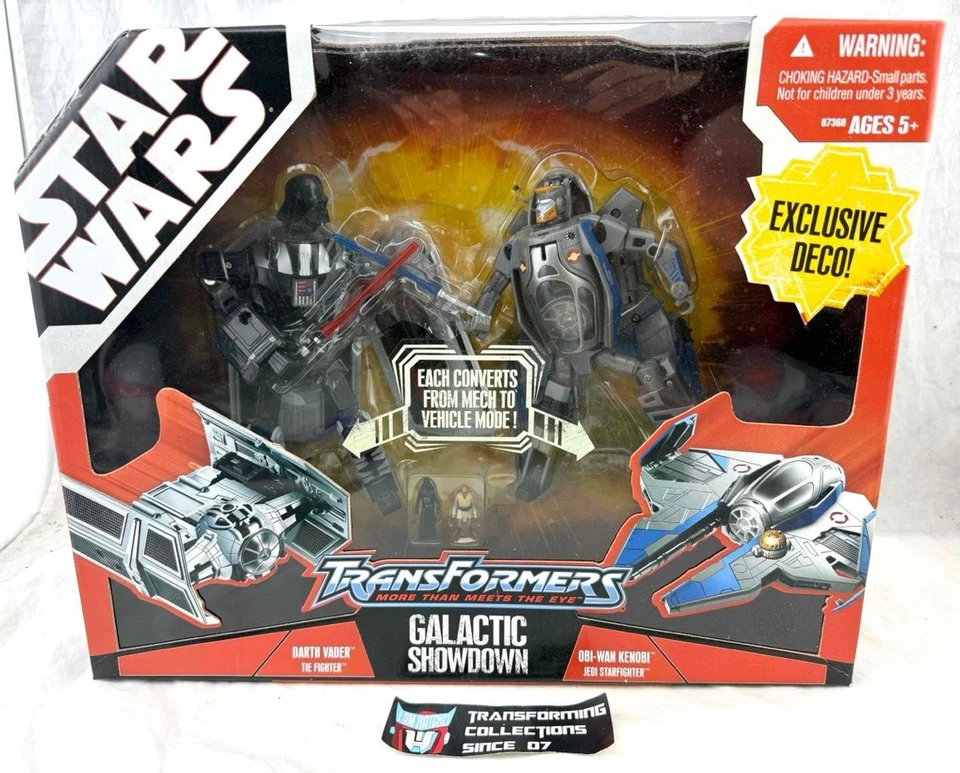 Transformers Star Wars Crossover Obi-Wan Kenobi Darth Vader Galactic Showdown - Image 1 of 2