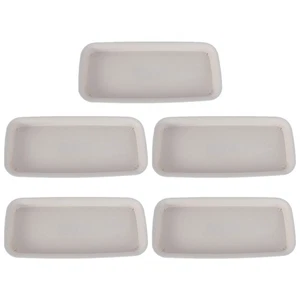 5 Pcs Waterproof Tray Flower Pot Rectangular Rectangle Planter Saucer - Picture 1 of 12