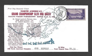 U.S. 1960 NORTH AMERICAN GRAND CHAMPIONSHIP SLED DOG RACES COVER, FAIRBANKS, AK - Picture 1 of 1