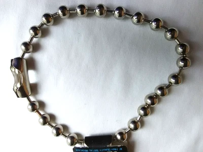 Colar de miçangas masculino surfista punk motociclista skatista adolescente 17" presente vendedor EUA novo - Imagem 1 de 4