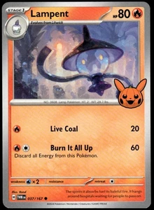2024 Pokemon Gaming Trick or Trade Lampent #037/167 - Picture 1 of 10