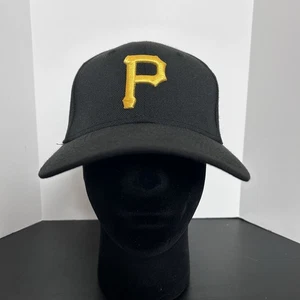 Gorra de los Piratas de Pittsburgh New Era Negra 39Thirty Ajuste Flexible S/M Logo Bordado - Imagen 1 de 11