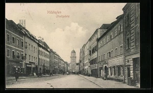 Vilshofen, Stadtplatz, Ansichtskarte 1909 - Picture 1 of 2