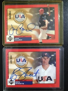 Ben Sheets & Jon Rauch Auto Sports Cards - MLB Collectible Excellent Condition - Picture 1 of 2