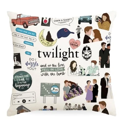 Capa de travesseiro Twilight Merch Edward's Girl vampire fronha lance  - Imagem 1 de 4