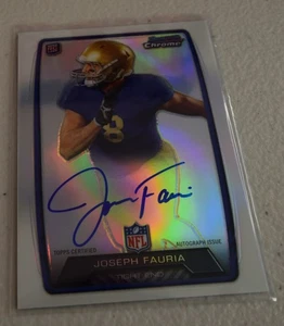 Bowman Joseph Fauria 2013 cromo novato refractor automático novato #RCRA-JFA - Imagen 1 de 2