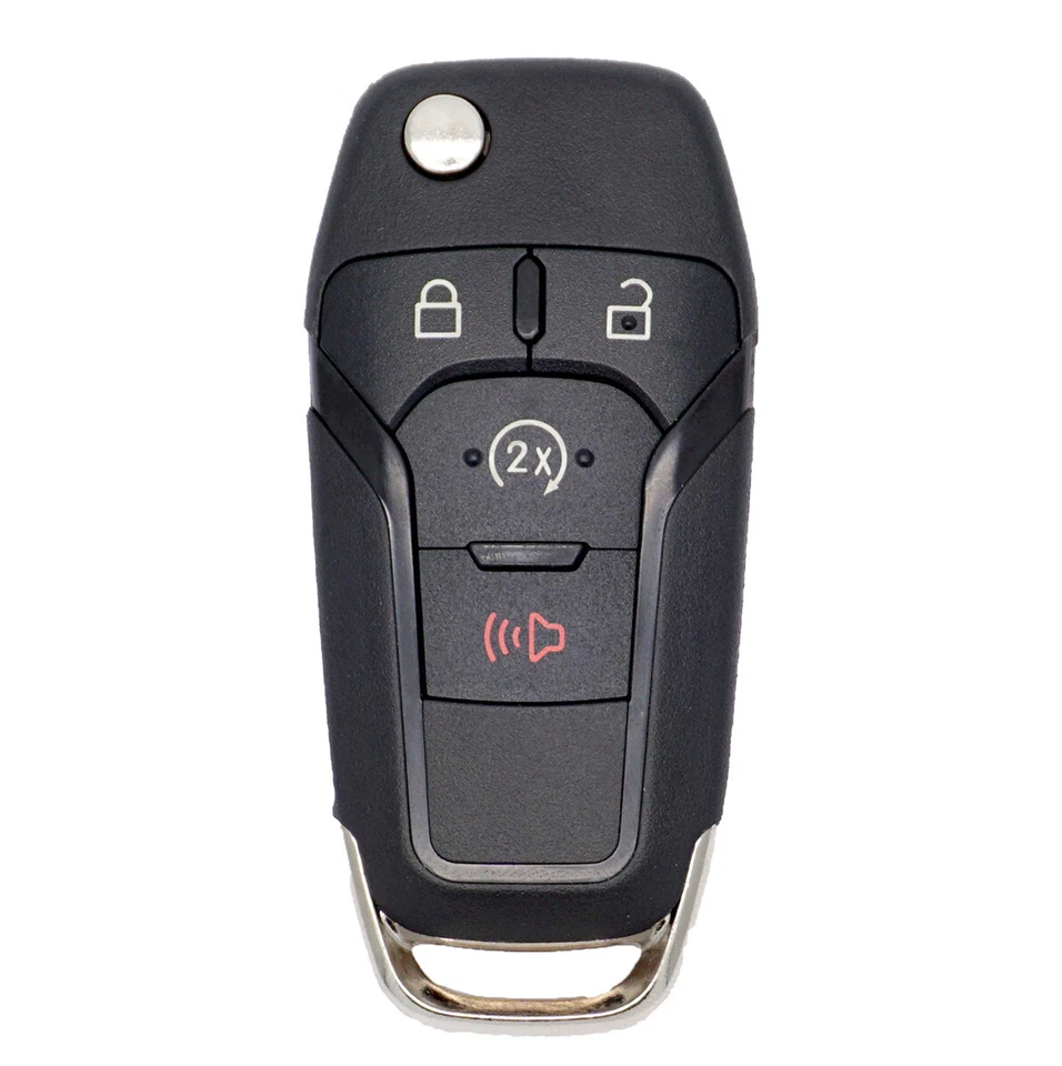 FOR FORD 15-19 F150 F250 F350 REPLACEMENT FLIP KEY REMOTE FOB SHELL PAD BLADE - Image 1 of 4