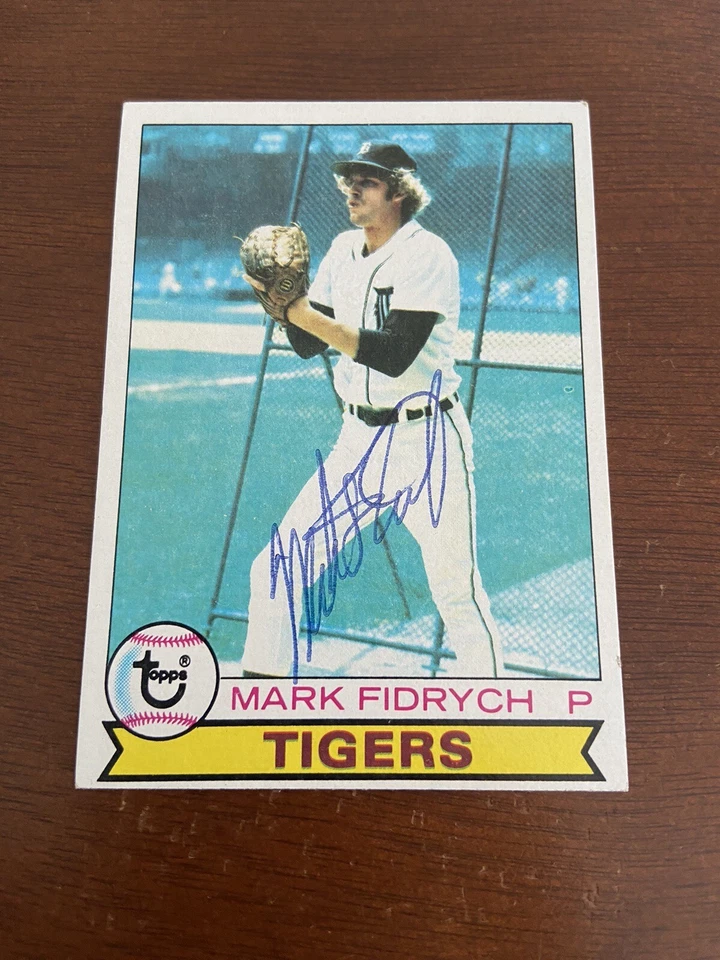 1979 TOPPS MARK FIDRYCH TIGERS AUTO “The Bird” - Image 1 of 4