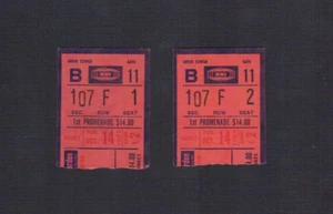 2 basketball 1980 tickets NEW YORK KNICKS PHILADELPHIA 76ers DR J JULUIS ERVING - Picture 1 of 1