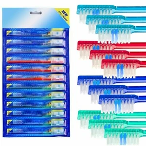 Oral B Max Family Pack Multicolored Toothbrushes With Travel Covers -12 pack - Picture 1 of 5