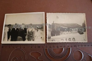 Two Great Old Photos - Elly Beinhorn 1930s - Airport - Clamp L26 - D-2160 - Picture 1 of 7