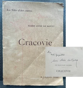 Rare, Signed, 1910, Marie Anne De Bovet, Cracovie, Krakow, Poland, First Edition - Picture 1 of 13