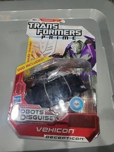 Jahr 2012 Transformers Robots in Disguise Prime Deluxe Class Figur VEHICON +DVD - Bild 1 von 7