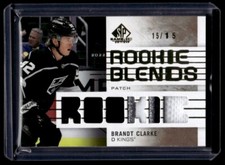 2022-23 Rookie Blends SP Game Used Brandt Clarke RC 15/15 #RB-BC