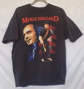 Vintage 94 Merle Haggard The Legend Continues Tour Concert Shirt XL Art 2 Sides - Picture 1 of 4