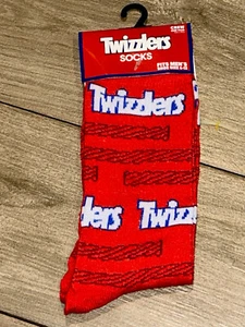 MOTIVATED SELLER  Twizzlers Candy Adult Novelty Socks Shoe Size 6-12 NEW Unisex - Picture 1 of 5