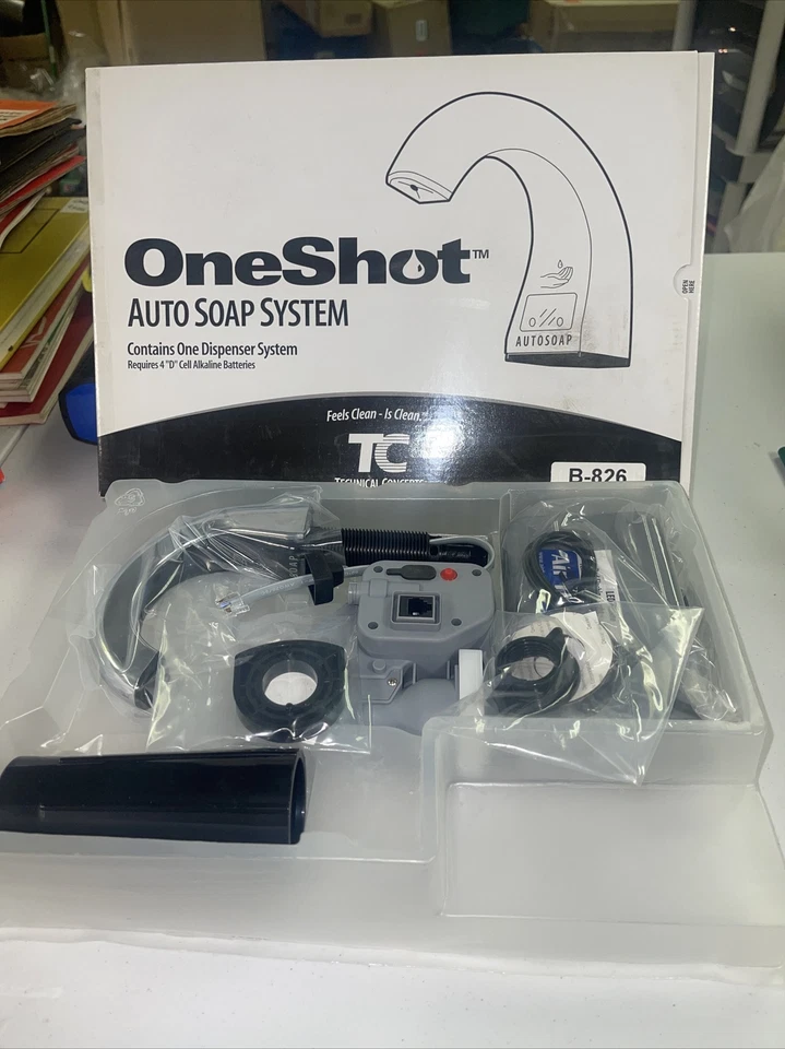 Oneshot® Touch-Free Counter Mounted Soap Dispenser - Chrome