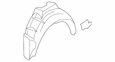 Guardabarros trasero derecho Infiniti 2008-2010 M35 X original 76748EJ70B Foto 1 de 2