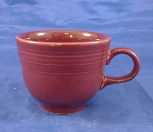 Fiesta Maroon Cinnabar Tea Coffee Cup Homer Laughlin Fiestaware Red - Picture 1 of 6