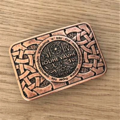 Hebilla de amuleto Magic Wheel para cinturón, cierre de cinturón buena suerte talismán mágico para hombre Foto 1 de 4