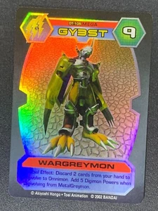 Wargreymon DT-105 Mega GYBST Serie 3 Bandai Digimon Tarjeta D-Tector Lámina 2002[2] - Imagen 1 de 2