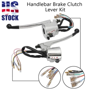 US For Honda CB125 CT70 CL90 CB100 CL100 CL70 Handlebar Brake & Clutch Lever Kit - Picture 1 of 8