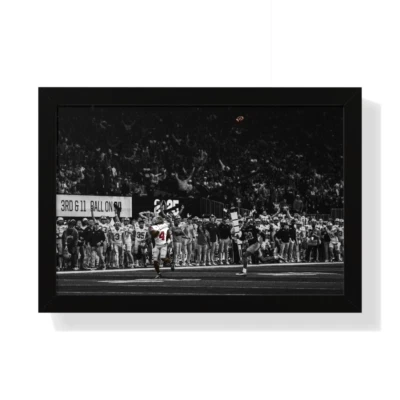 Jeremiah Smith Captura OSU Foto Enmarcada Regalo Listo para Colgar Campeonato Nacional Foto 1 de 2