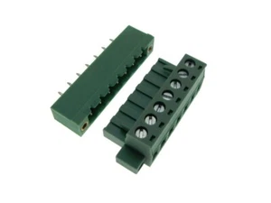 HQ 7-Pin 5.08mm Screw Terminal Block Plug Shrouded Flange Free Hanging - Picture 1 of 1