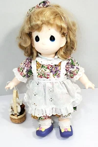 1997 Precious Moments Doll Garden of Friends Lily April #1391 WITH STAND & Tags - Picture 1 of 14