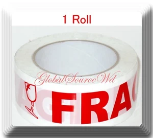 1 Rolle 3 Zoll x 110 Yards zerbrechliche Dichtung Packband WENN SIEGEL GEBROCHEN IST - Bild 1 von 1