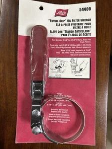 Lisle #54400 Swivel Grip Oil Filter Wrench for smaller 2-3/8 to 2-5/8 filter - Picture 1 of 2