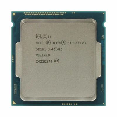 Intel Xeon E3-1231 V3 CPU 4-Core 3.4GHz 8M LGA 1150 SR1R5 80W Processor - Image 1 of 2