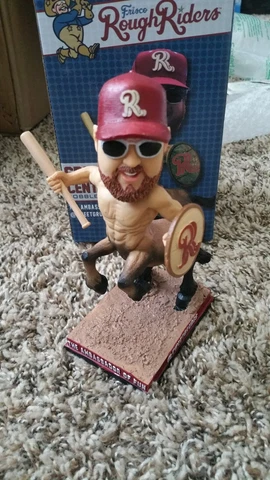 Michael Grubes Frisco Roughriders SGA Centaur Bobblehead 2017 NIB Texas Rangers Cover