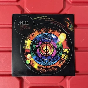 Melee Devils And Angels Promotional Album Release Sticker Original 4.5x4.5 - Picture 1 of 2