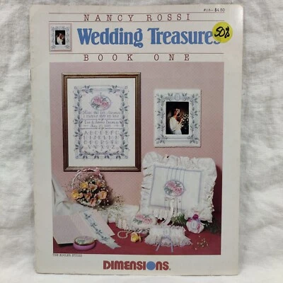 Wedding Treasures DIMENSIONS Cross Stitch Pattern Leaflet #113 Nancy Rossi 1986 - Image 1 of 4
