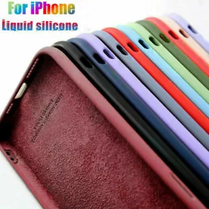 Case Coque Silicone Pour Apple iPhone 16 15 14 11 12 13 Mini Pro Max XR XS 8 7 - Zdjęcie 1 z 22
