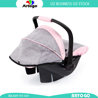 Deluxe Doll Car Seat With Cannopy With The Integrated Belt For Baby Kids 3+ • 74.89$