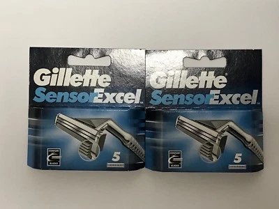 10 hojas de afeitar Gillette Sensor Excel NUEVO/EMBALAJE ORIGINAL - Imagen 1 de 2