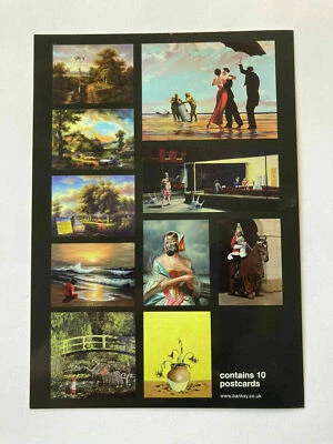 Cut & Run Banksy Auténticos Aceites Crudos Conjunto de 10 Postales de Glasgow 2023 Raro Foto 1 de 4