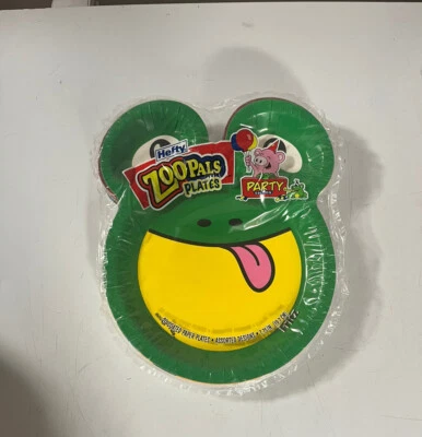 Hefty Zoo Pals Party Edition 2023 Paper Plates Kids Assorted Animal Designs 20CT - Image 1 of 2