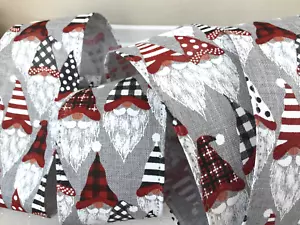 Nastro Filo Natalizio Grigio per Fiocchi,Corone,Artigianato SANTA GONK Design 1MTR - Foto 1 di 5