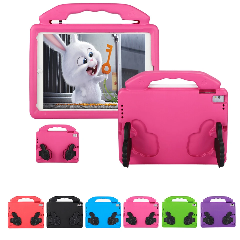 Funda con Soporte Apta para Niños para iPad 5to 6to 7mo 8to 9no 10mo Generación 9.7" Foto 1 de 4