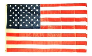 3 x 5 amerikanische Flagge Nylon bestickt Sterne - Bild 1 von 1