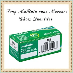 Piles bouton 335 Sony muRata SR512SW 1.55V sans Mercure Réf: 4933510 - Bild 1 von 1