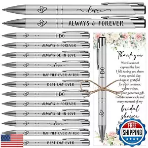 Chiisong 50 Sets Bridal Shower Favors for Guests Wedding Pens Bulk with Thank - Picture 1 of 5