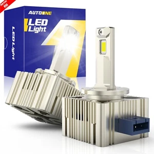 AUTOONE D3S D3R LED Headlight Bulbs 6000K Super White HID Xenon Conversion Kit - Picture 1 of 16